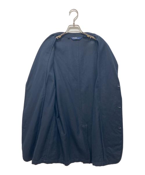 POLO RALPH LAUREN（ポロ・ラルフローレン）POLO RALPH LAUREN (ポロ・ラルフローレン) リネン混テーラードジャケット ネイビー サイズ:Lの古着・服飾アイテム