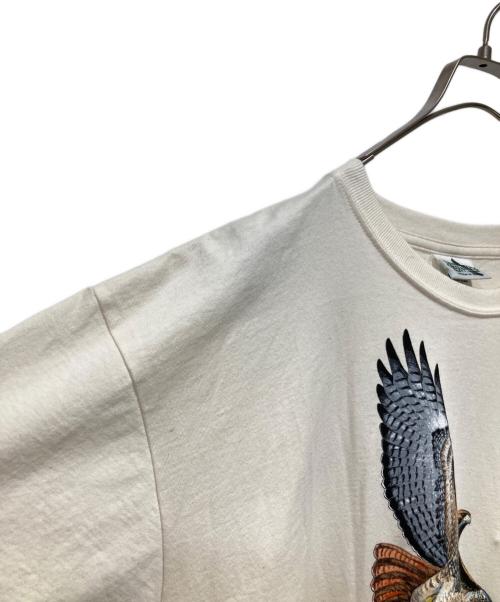 liberty organics（リバティオーガニック）liberty organics (リバティオーガニック) アニマルTシャツ ベージュ サイズ:Ｌの古着・服飾アイテム