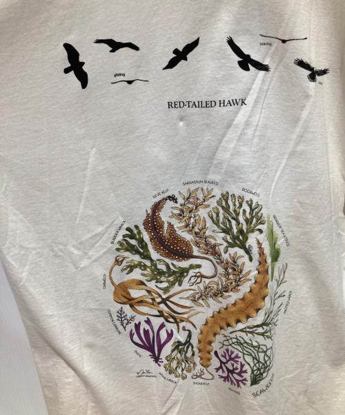 liberty organics（リバティオーガニック）liberty organics (リバティオーガニック) アニマルTシャツ ベージュ サイズ:Ｌの古着・服飾アイテム