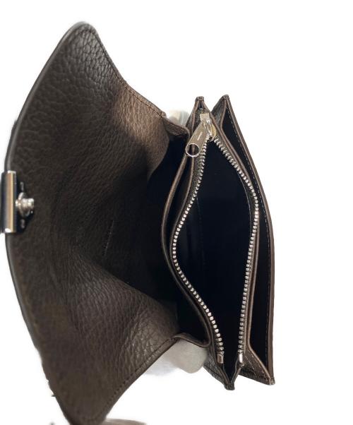 LEMAIRE（ルメール）LEMAIRE (ルメール) SOFT TAB WALLET ブラウンの古着・服飾アイテム