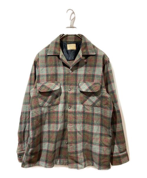 TOWN CRAFT（タウンクラフト）TOWN CRAFT (タウンクラフト) オープンカラーシャツ ブラウン サイズ:不明の古着・服飾アイテム