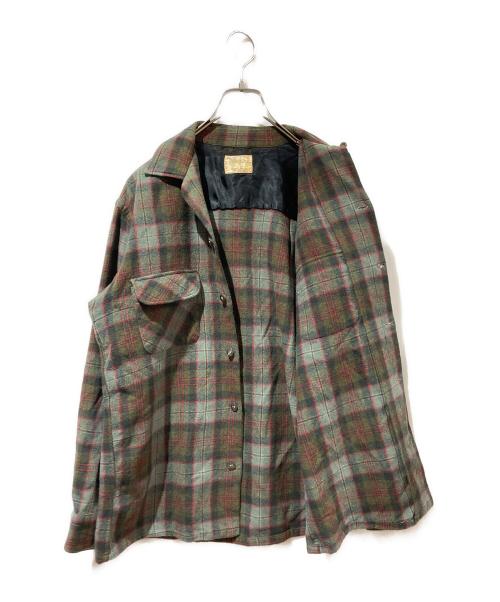 TOWN CRAFT（タウンクラフト）TOWN CRAFT (タウンクラフト) オープンカラーシャツ ブラウン サイズ:不明の古着・服飾アイテム