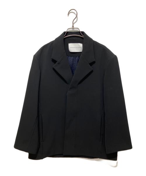 CORNERSTONE（コーナーストーン）CORNERSTONE (コーナーストーン) テーラードジャケット ブラック サイズ:SIZE44の古着・服飾アイテム