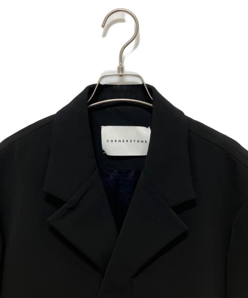 CORNERSTONE（コーナーストーン）CORNERSTONE (コーナーストーン) テーラードジャケット ブラック サイズ:SIZE44の古着・服飾アイテム