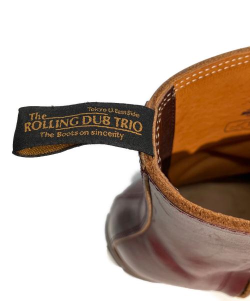 ROLLING DUB TRIO（ローリングダブトリオ）ROLLING DUB TRIO (ローリングダブトリオ) サイドジップブーツ レッド サイズ:８の古着・服飾アイテム