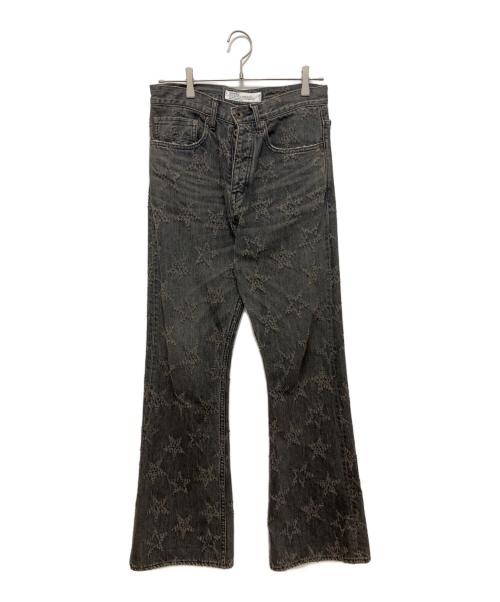 DAIRIKU（ダイリク）DAIRIKU (ダイリク) Star Flare Denim Pants グレー サイズ:27の古着・服飾アイテム