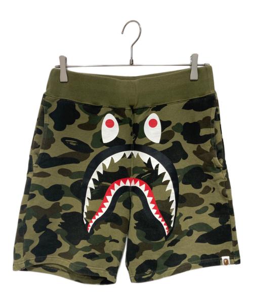 A BATHING APE（アベイシングエイプ）A BATHING APE (アベイシングエイプ) ハーフパンツ グリーン サイズ:Sの古着・服飾アイテム
