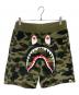 A BATHING APE（アベイシングエイプ）の古着「ハーフパンツ」｜グリーン