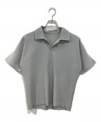 HOMME PLISSE ISSEY MIYAKEオム プリッセ イッセイ ミヤケ）の古着「プリーツポロシャツ」｜グレー