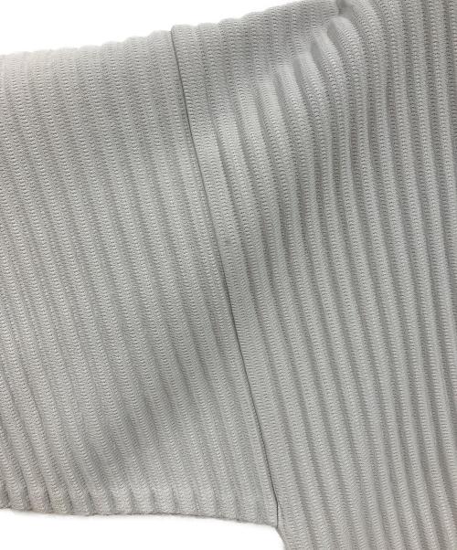 HOMME PLISSE ISSEY MIYAKE（オム プリッセ イッセイ ミヤケ）HOMME PLISSE ISSEY MIYAKE (オム プリッセ イッセイ ミヤケ) プリーツポロシャツ グレー サイズ:2の古着・服飾アイテム