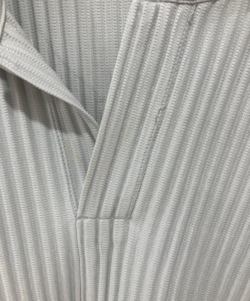 HOMME PLISSE ISSEY MIYAKE（オム プリッセ イッセイ ミヤケ）HOMME PLISSE ISSEY MIYAKE (オム プリッセ イッセイ ミヤケ) プリーツポロシャツ グレー サイズ:2の古着・服飾アイテム