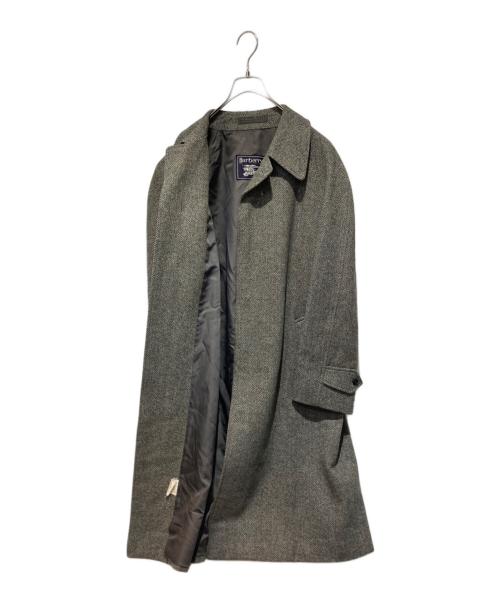 Burberry's（バーバリー）Burberry's (バーバリー) ヘリンボーンチェスターコート ブラウン サイズ:Mの古着・服飾アイテム