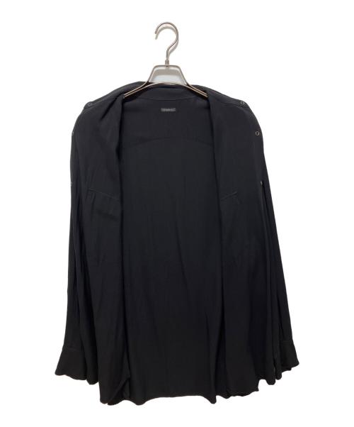 COMOLI（コモリ）COMOLI (コモリ) レーヨン ウエスタンシャツ ブラック サイズ:記載なしの古着・服飾アイテム