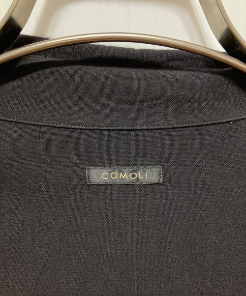 COMOLI（コモリ）COMOLI (コモリ) レーヨン ウエスタンシャツ ブラック サイズ:記載なしの古着・服飾アイテム