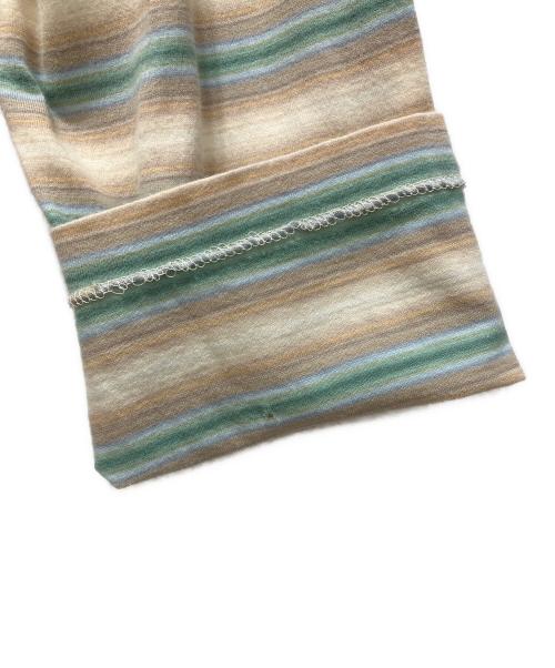 AURALEE（オーラリー）AURALEE (オーラリー) GRADIENT STRIPE JERSEY L/S TEE ベージュ サイズ:5の古着・服飾アイテム
