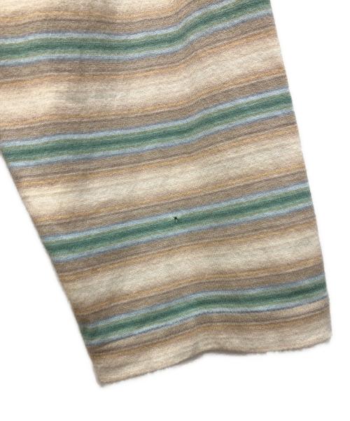 AURALEE（オーラリー）AURALEE (オーラリー) GRADIENT STRIPE JERSEY L/S TEE ベージュ サイズ:5の古着・服飾アイテム