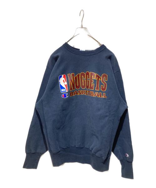 Champion REVERSE WEAVE（チャンピオン リバース ウィーブ）Champion REVERSE WEAVE (チャンピオン リバース ウィーブ) NBA (エヌビーエー) スウェット ネイビー サイズ:XLの古着・服飾アイテム