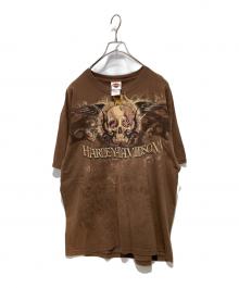 HARLEY-DAVIDSON（ハーレーダビッドソン）の古着「プリントTシャツ」｜ブラウン
