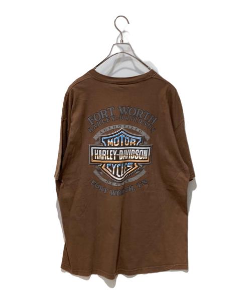 HARLEY-DAVIDSON（ハーレーダビッドソン）HARLEY-DAVIDSON (ハーレーダビッドソン) プリントTシャツ ブラウン サイズ:XLの古着・服飾アイテム