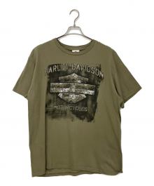 HARLEY-DAVIDSON（ハーレーダビッドソン）の古着「プリントTシャツ」｜グリーン