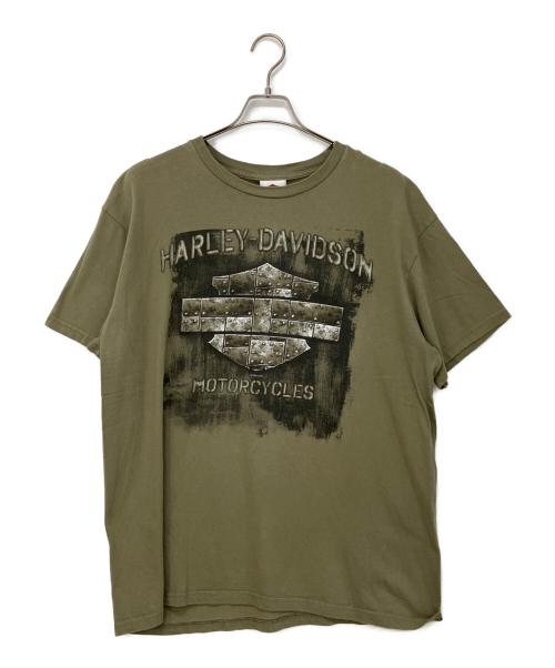 HARLEY-DAVIDSON（ハーレーダビッドソン）HARLEY-DAVIDSON (ハーレーダビッドソン) プリントTシャツ グリーン サイズ:XLの古着・服飾アイテム