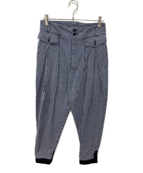 Maison Margiela（メゾンマルジェラ）Maison Margiela (メゾンマルジェラ) ヒッコリーリブパンツ インディゴ サイズ:Sの古着・服飾アイテム