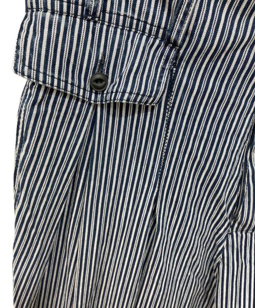Maison Margiela（メゾンマルジェラ）Maison Margiela (メゾンマルジェラ) ヒッコリーリブパンツ インディゴ サイズ:Sの古着・服飾アイテム