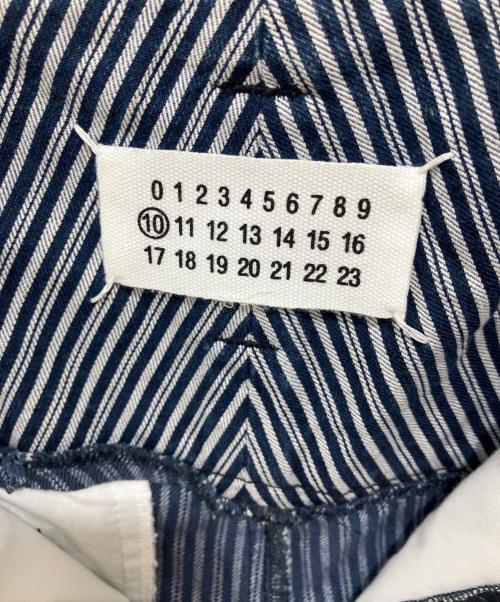 Maison Margiela（メゾンマルジェラ）Maison Margiela (メゾンマルジェラ) ヒッコリーリブパンツ インディゴ サイズ:Sの古着・服飾アイテム