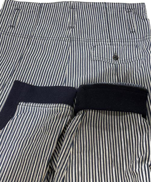 Maison Margiela（メゾンマルジェラ）Maison Margiela (メゾンマルジェラ) ヒッコリーリブパンツ インディゴ サイズ:Sの古着・服飾アイテム