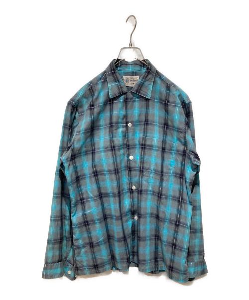 TOWN CRAFT（タウンクラフト）TOWN CRAFT (タウンクラフト) オープンカラーシャツ ブルー サイズ:Mの古着・服飾アイテム