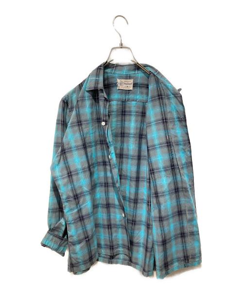 TOWN CRAFT（タウンクラフト）TOWN CRAFT (タウンクラフト) オープンカラーシャツ ブルー サイズ:Mの古着・服飾アイテム