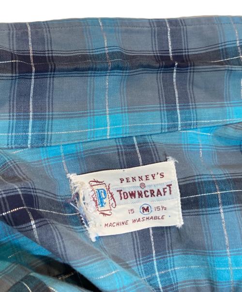 TOWN CRAFT（タウンクラフト）TOWN CRAFT (タウンクラフト) オープンカラーシャツ ブルー サイズ:Mの古着・服飾アイテム