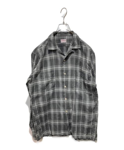 McGREGOR（マックレガー）McGREGOR (マックレガー) オープンカラーシャツ グレー サイズ:MLサイズの古着・服飾アイテム