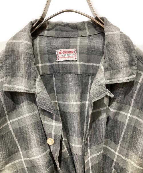 McGREGOR（マックレガー）McGREGOR (マックレガー) オープンカラーシャツ グレー サイズ:MLサイズの古着・服飾アイテム