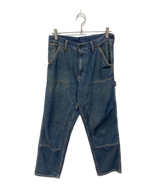 Carhartt WIP（カーハート ワーク イン プログレス）CARHARTT WIP (カーハート ワーク イン プログレス) デニムペインターパンツ ブラック サイズ:71の古着・服飾アイテム
