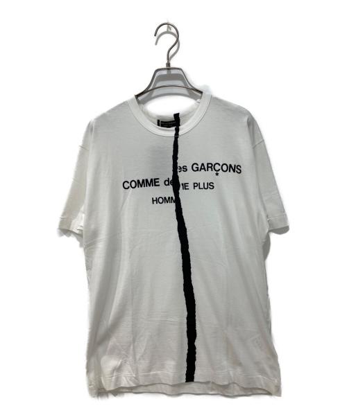 COMME des GARCONS HOMME PLUS（コムデギャルソンオムプリュス）COMME des GARCONS HOMME PLUS (コムデギャルソンオムプリュス) 半袖Tシャツ ホワイト サイズ:M 未使用品の古着・服飾アイテム