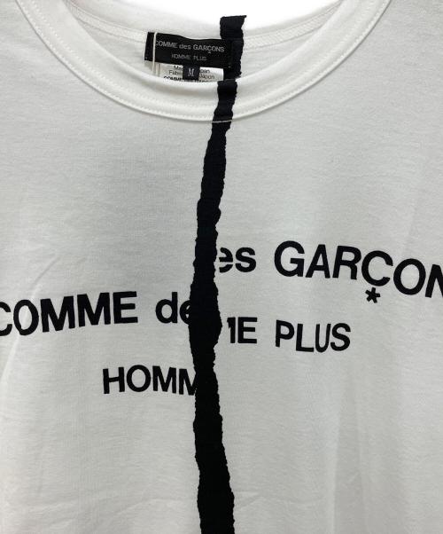 COMME des GARCONS HOMME PLUS（コムデギャルソンオムプリュス）COMME des GARCONS HOMME PLUS (コムデギャルソンオムプリュス) 半袖Tシャツ ホワイト サイズ:M 未使用品の古着・服飾アイテム