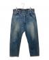A.PRESSE（アプレッセ）の古着「Washed Wide Denim Pants」｜インディゴ