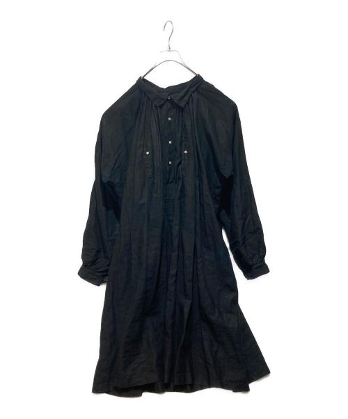 French antique（フレンチアンティーク）French antique (フレンチアンティーク) Biaude Indigo Linen Smock ブラック サイズ:不明の古着・服飾アイテム