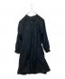 French antique（フレンチアンティーク）の古着「Biaude Indigo Linen Smock」｜ブラック