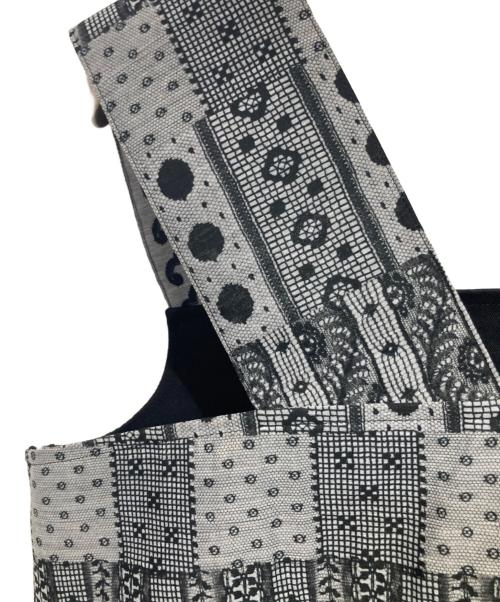 TAO COMME des GARCONS（タオ コムデギャルソン）TAO COMME des GARCONS (タオ コムデギャルソン) 総柄ワンピース/ジャンパースカート ブラック サイズ:Mの古着・服飾アイテム