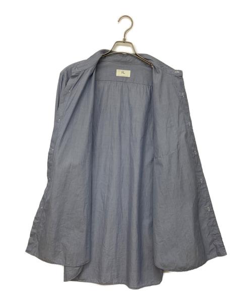 HERILL（ヘリル）HERILL (ヘリル) Suvin Reguler collar Shirts ブルー サイズ:SIZE3の古着・服飾アイテム