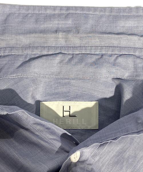 HERILL（ヘリル）HERILL (ヘリル) Suvin Reguler collar Shirts ブルー サイズ:SIZE3の古着・服飾アイテム