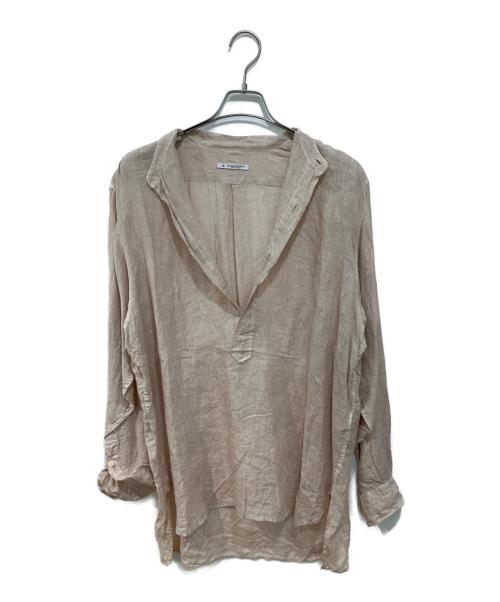 MAATEE&SONS（マーティーアンドサンズ）MAATEE&SONS (マーティーアンドサンズ) ドS LINEN PULLOVERシャツ ベージュ サイズ:3の古着・服飾アイテム