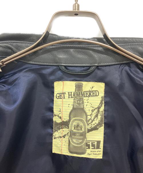 SSZ（エスエスズィー）SSZ (エスエスズィー) レザージャケット ブラック サイズ:Mの古着・服飾アイテム