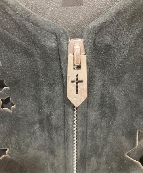 masu（エムエーエスユー）MASU (エムエーエスユー) DREAM CUTTING LEATHER VEST ブラック サイズ:48の古着・服飾アイテム