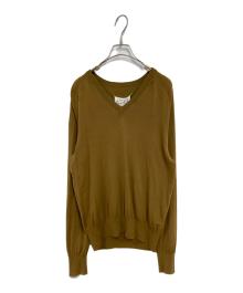 Maison Margiela（メゾンマルジェラ）の古着「Vネックニット」｜ブラウン
