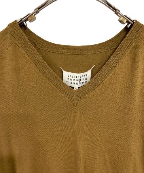 Maison Margiela（メゾンマルジェラ）Maison Margiela (メゾンマルジェラ) Vネックニット ブラウン サイズ:不明の古着・服飾アイテム