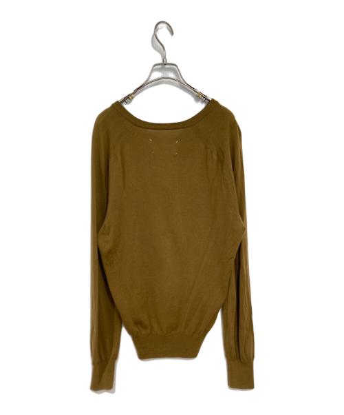 Maison Margiela（メゾンマルジェラ）Maison Margiela (メゾンマルジェラ) Vネックニット ブラウン サイズ:不明の古着・服飾アイテム