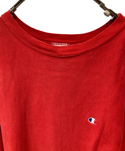 Champion（チャンピオン）Champion (チャンピオン) クルーネックスウェット レッド サイズ:Mの古着・服飾アイテム